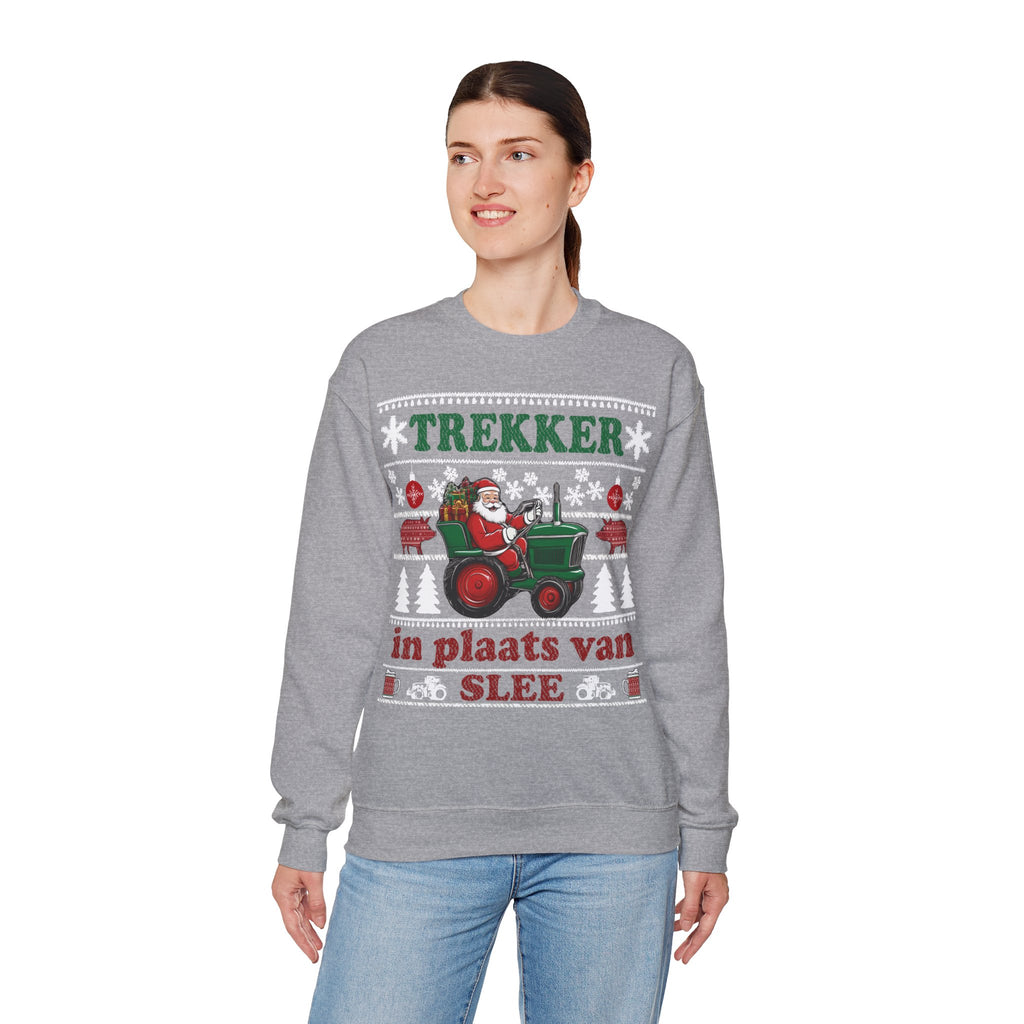 Trekker in plaats van slee Ugly Christmas Sweater