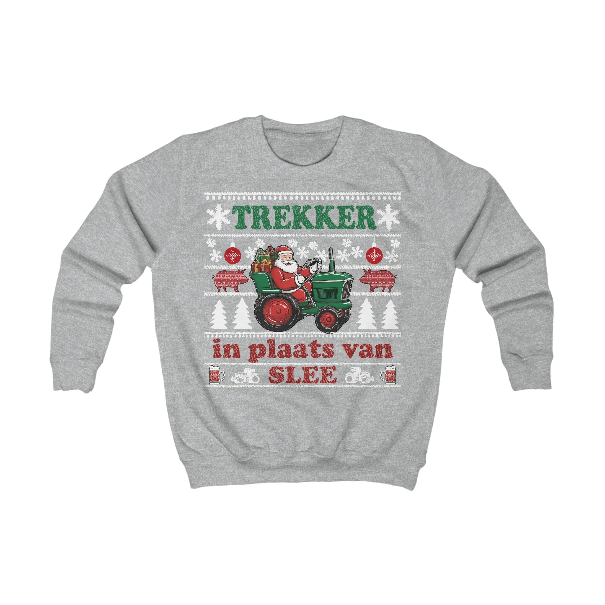 Trekker in plaats van slee Ugly Christmas Sweater voor kinderen