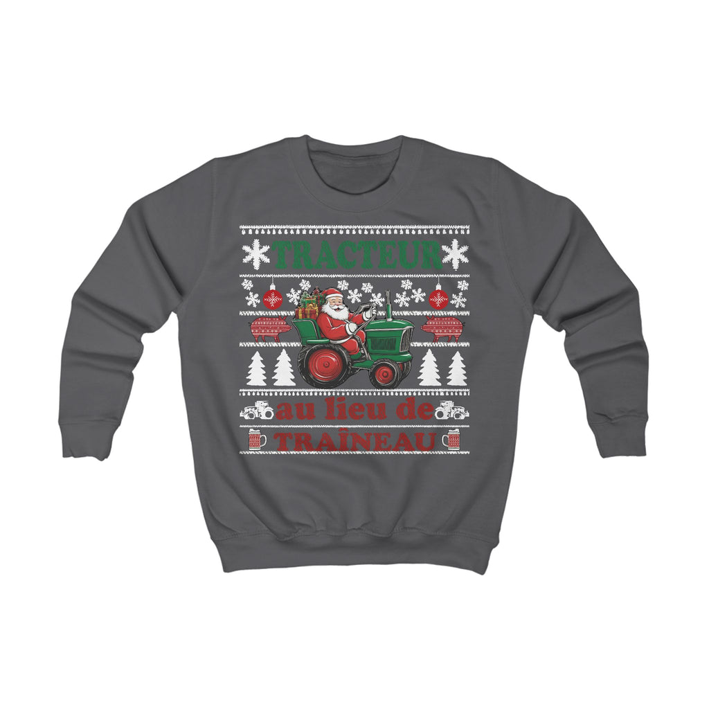 Sweatshirt enfant Trecteur au lieu de Traîneaux