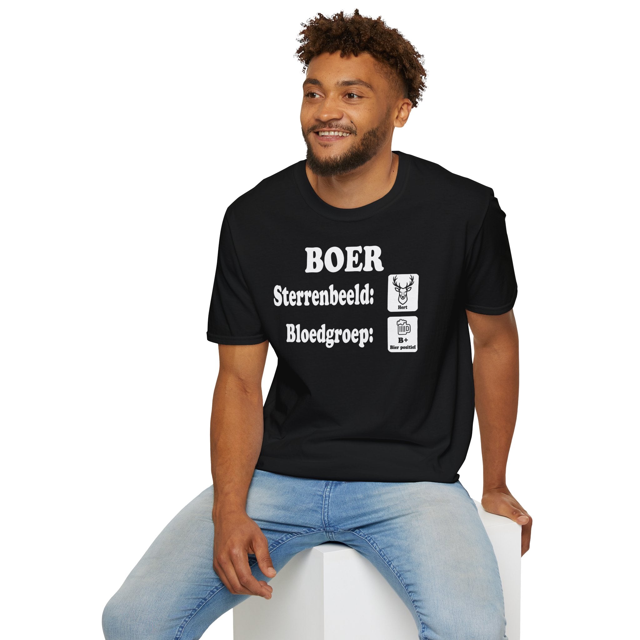 T-shirt Sterrenbeeld Hert & Bloedgroep B+