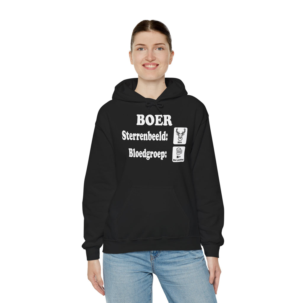 Hoodie Sterrenbeeld Hert & Bloedgroep B+