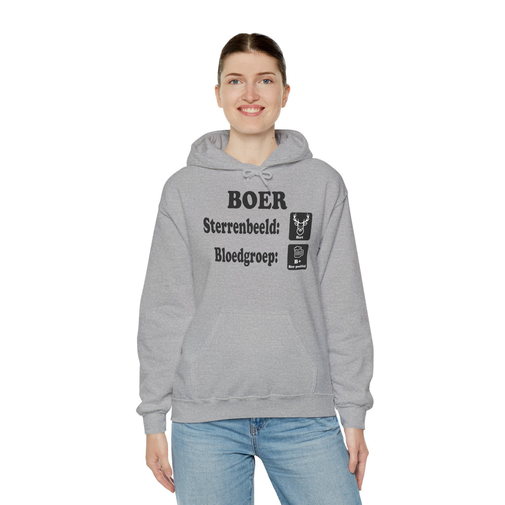 Hoodie Sterrenbeeld Hert & Bloedgroep B+