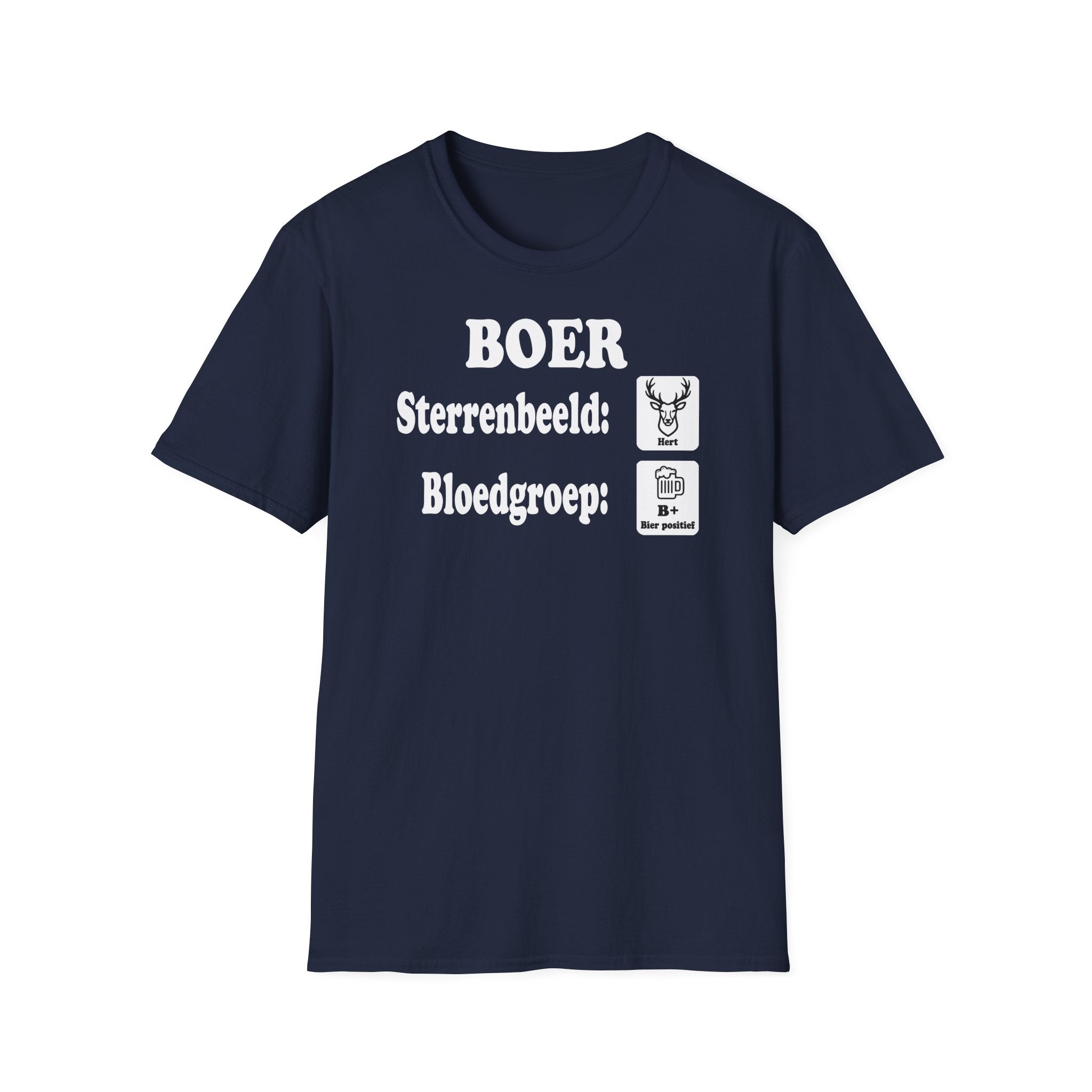 T-shirt Sterrenbeeld Hert & Bloedgroep B+