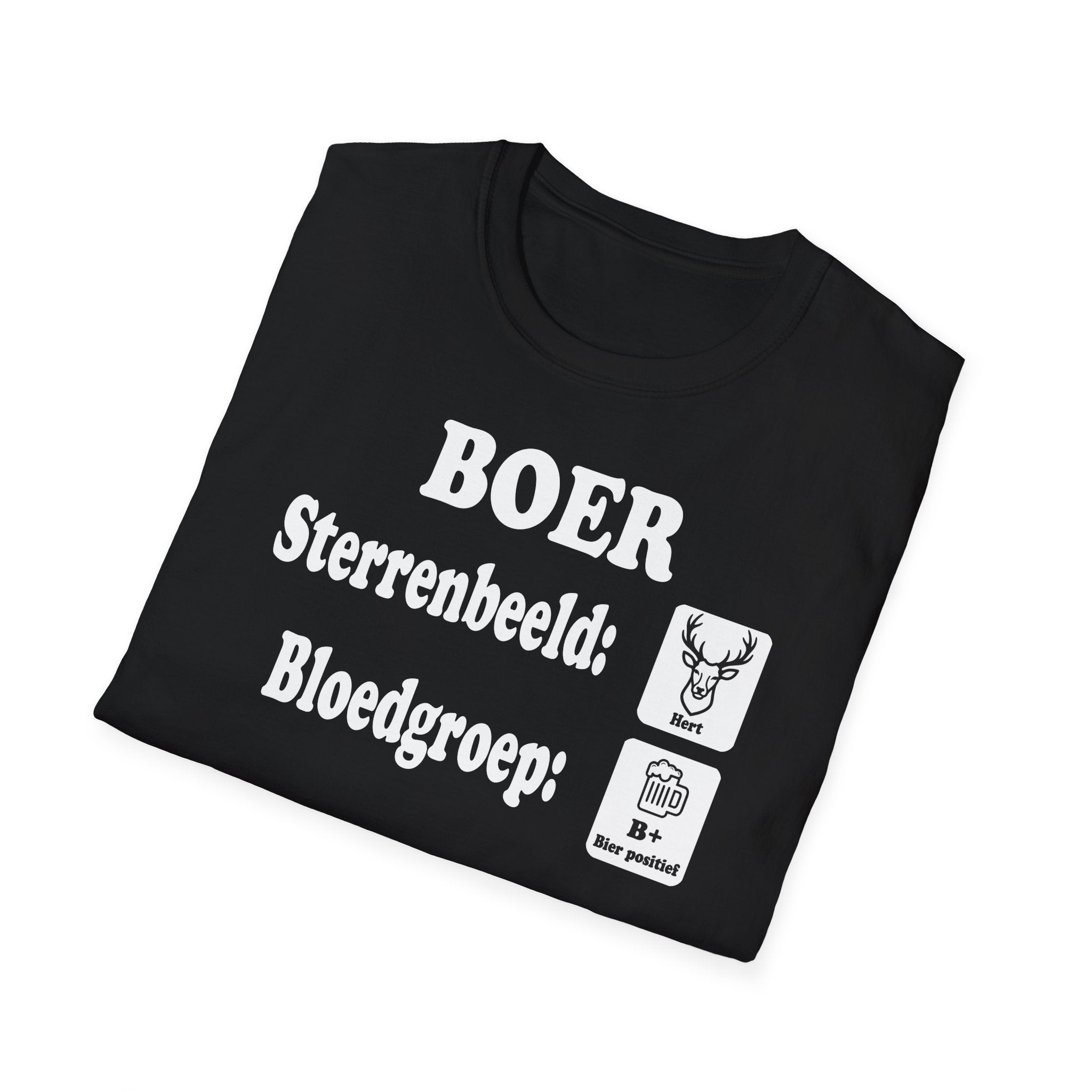 T-shirt Sterrenbeeld Hert & Bloedgroep B+