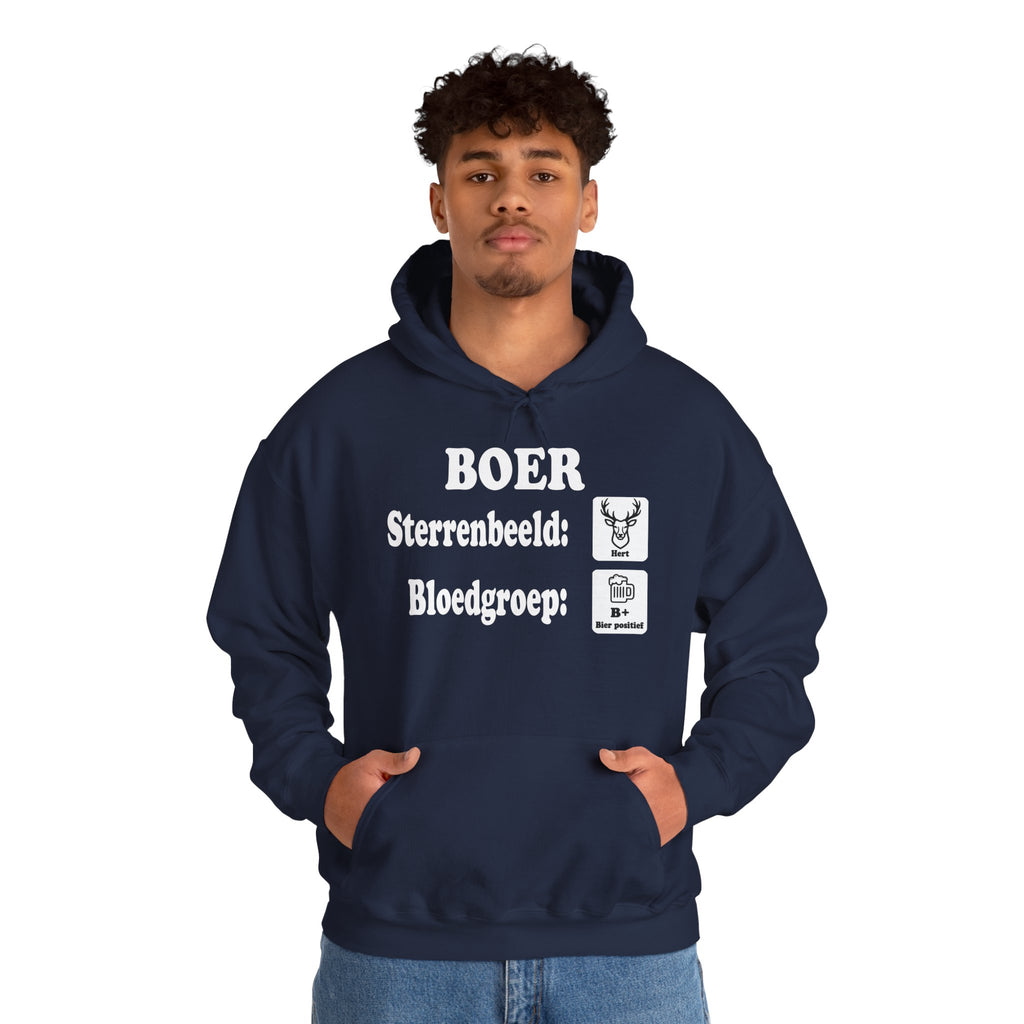 Hoodie Sterrenbeeld Hert & Bloedgroep B+