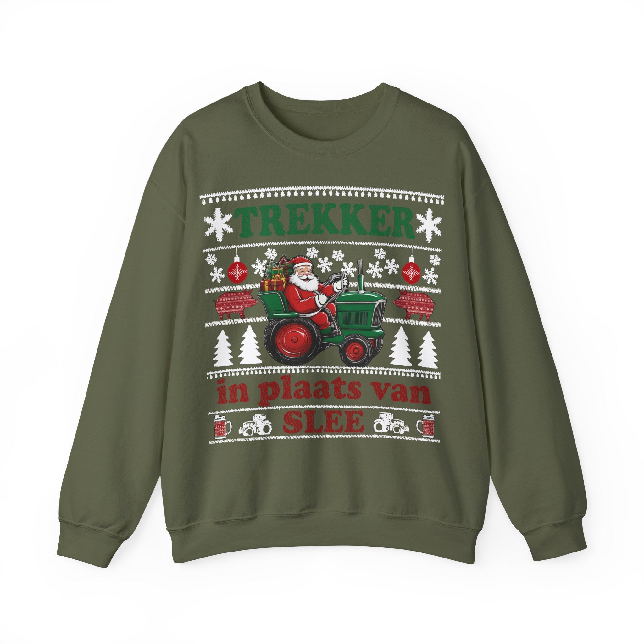 Trekker in plaats van slee Ugly Christmas Sweater