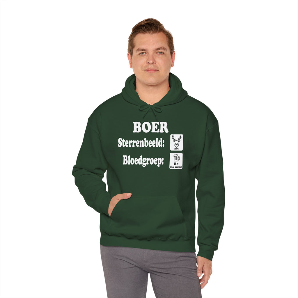 Hoodie Sterrenbeeld Hert & Bloedgroep B+