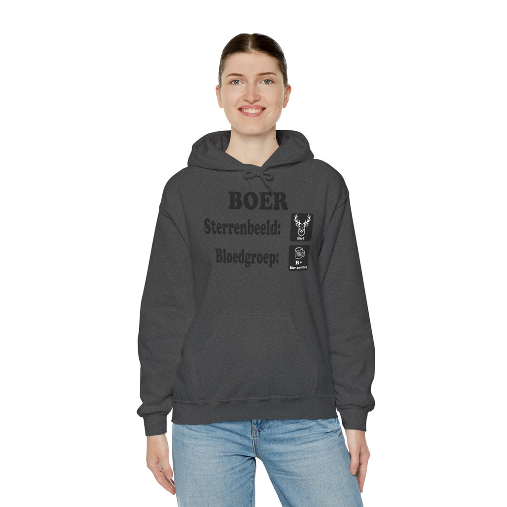 Hoodie Sterrenbeeld Hert & Bloedgroep B+