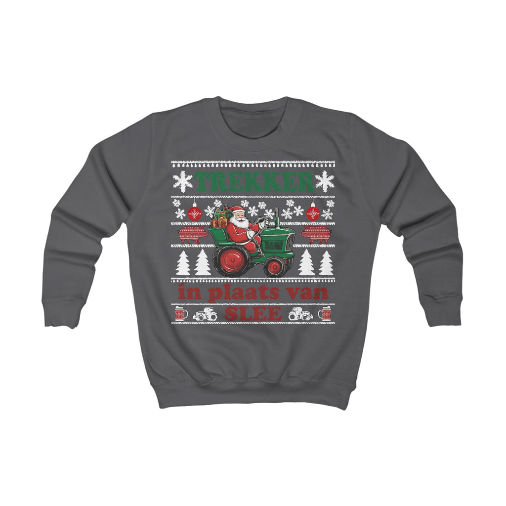 Trekker in plaats van slee Ugly Christmas Sweater voor kinderen