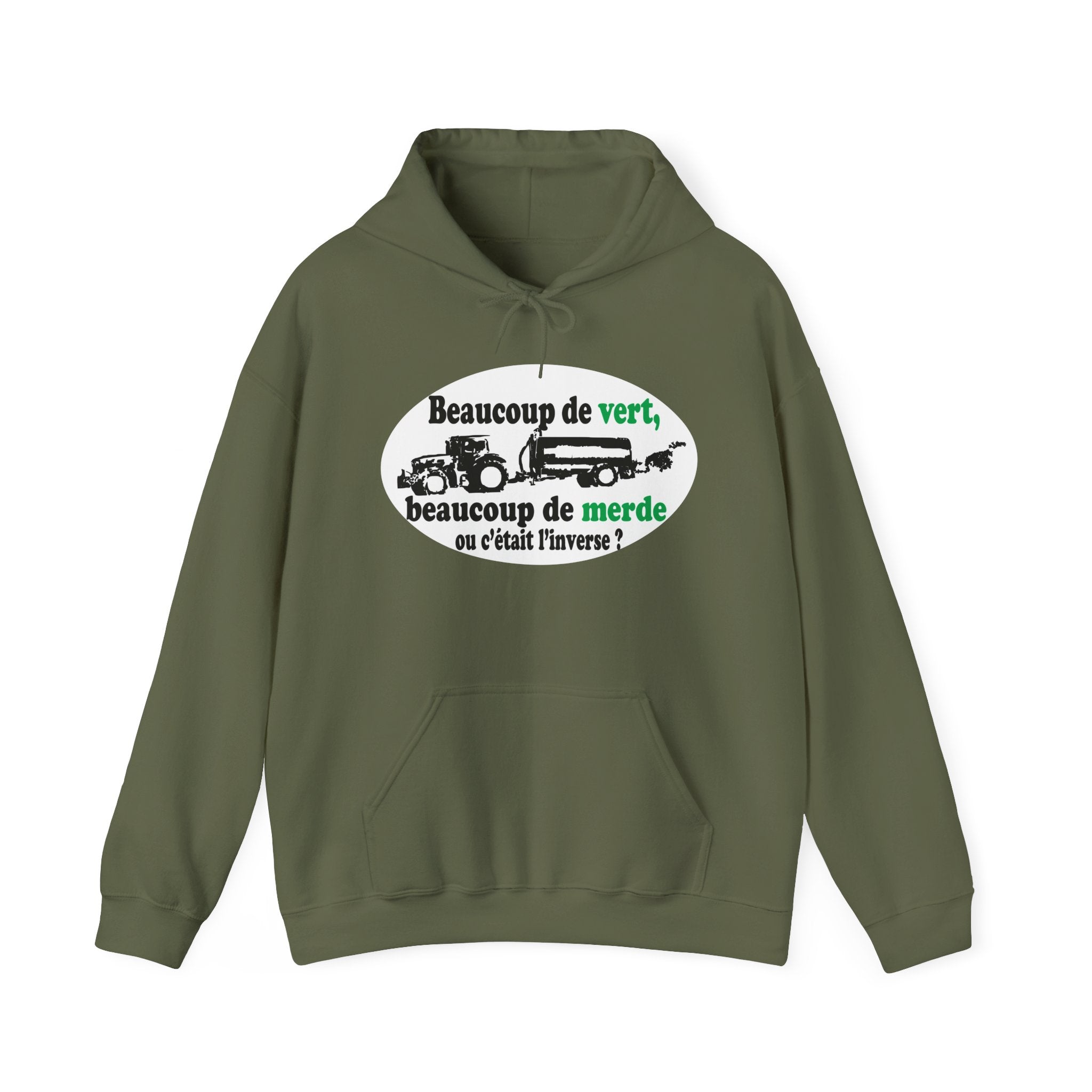 Hoodie Beaucoup de vert, beaucoup de merde