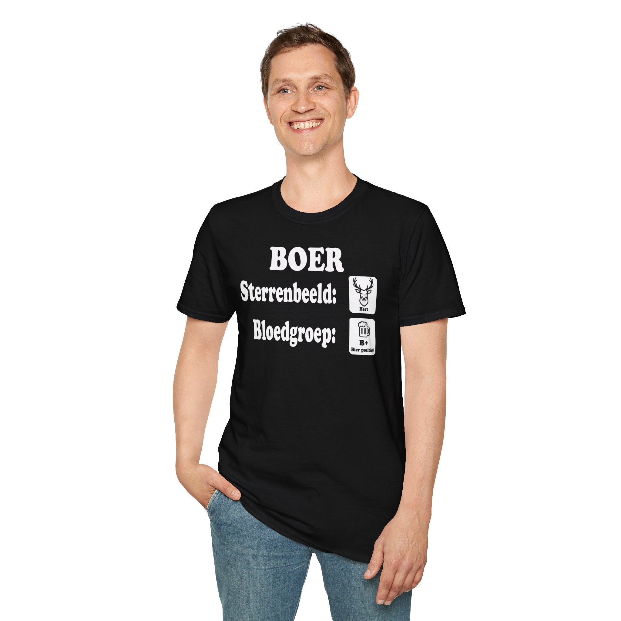 T-shirt Sterrenbeeld Hert & Bloedgroep B+