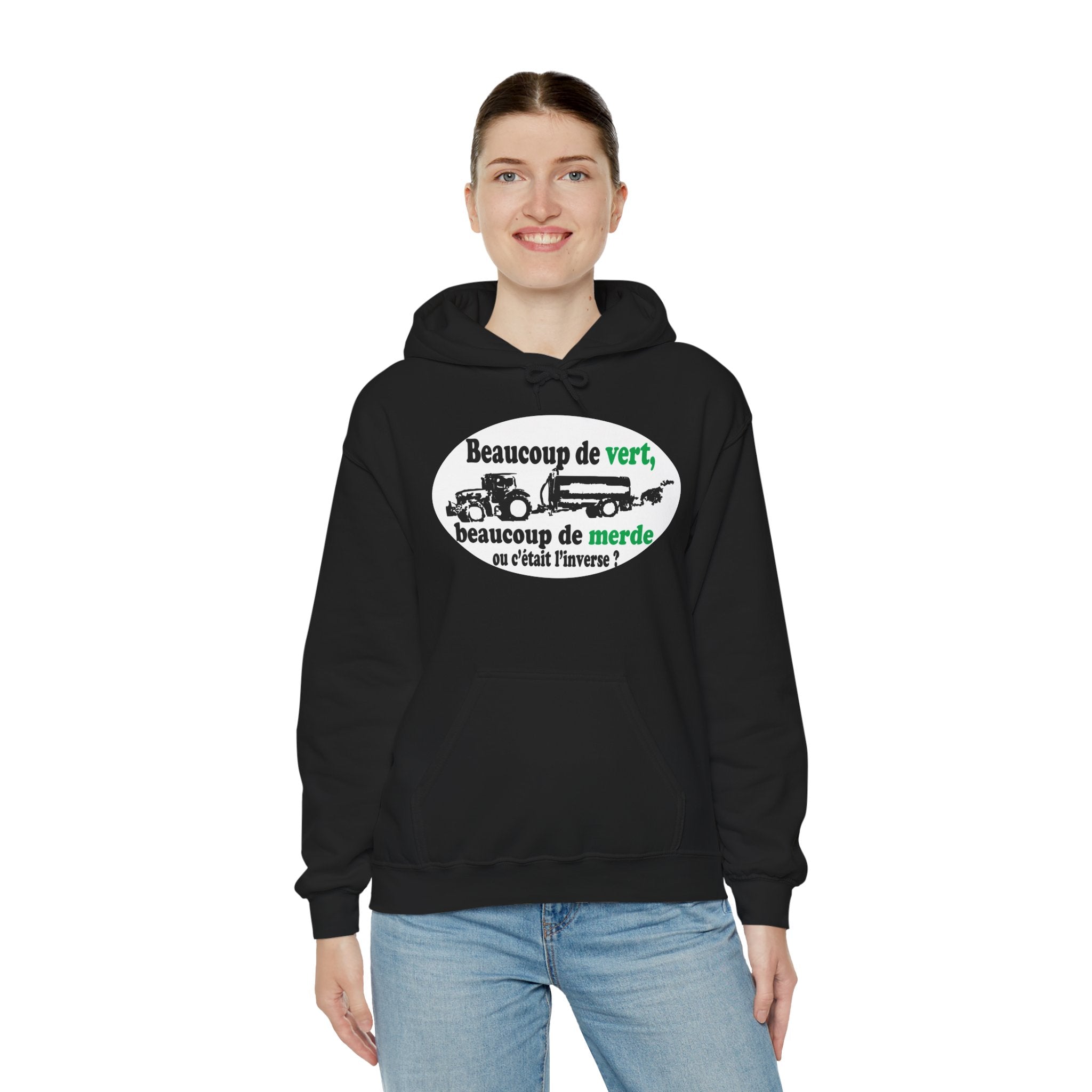 Hoodie Beaucoup de vert, beaucoup de merde