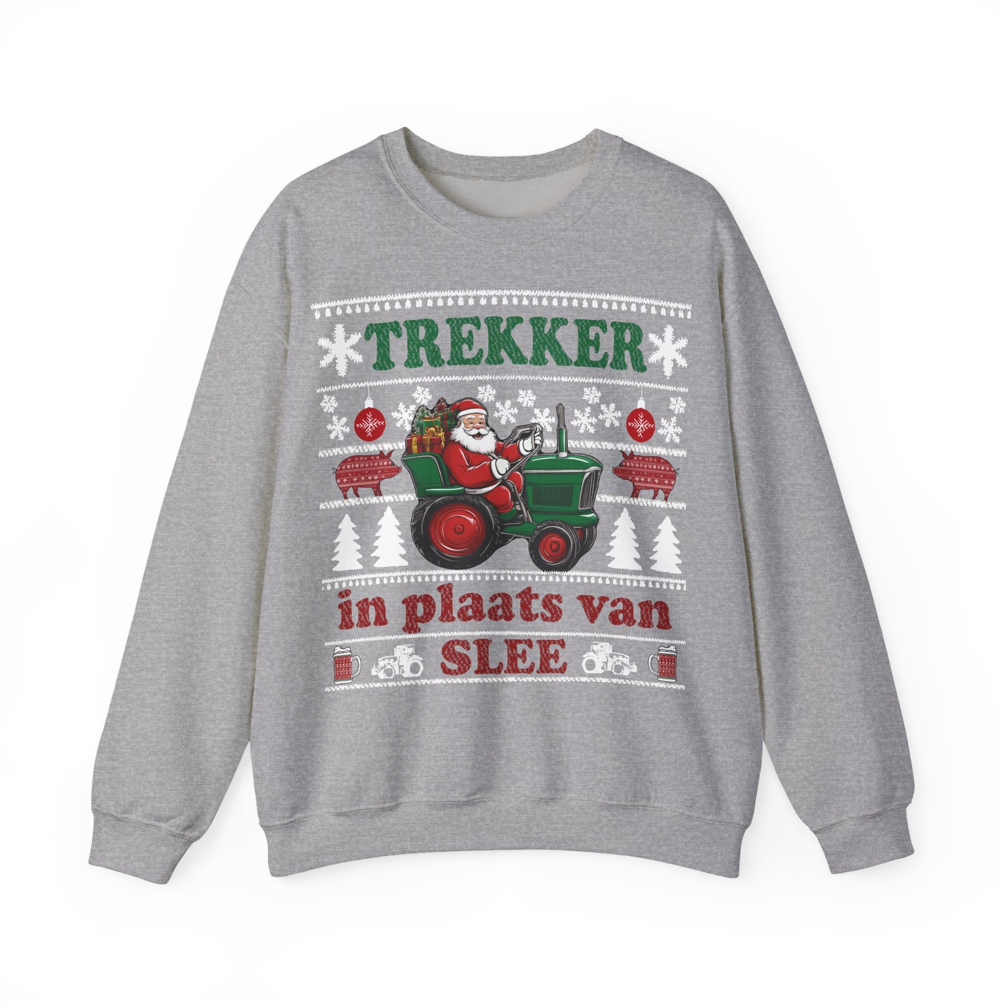 Trekker in plaats van slee Ugly Christmas Sweater