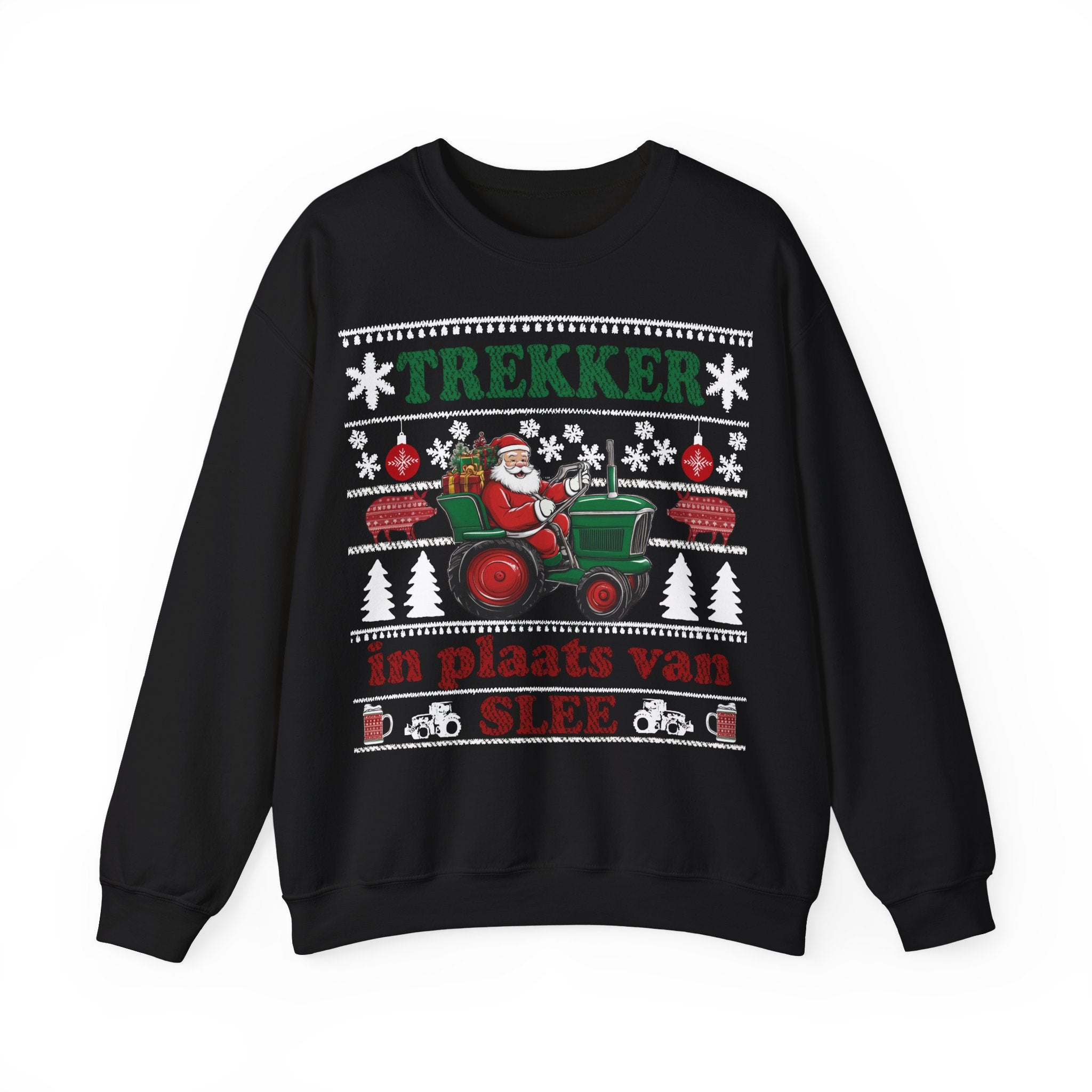 Trekker in plaats van slee Ugly Christmas Sweater