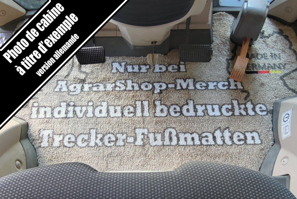 Tapis de sol personnalisé avec votre logo – Compatible avec Fendt Vario 500 et 700 SCR/S4 sans frein moteur (à partir de 2013)