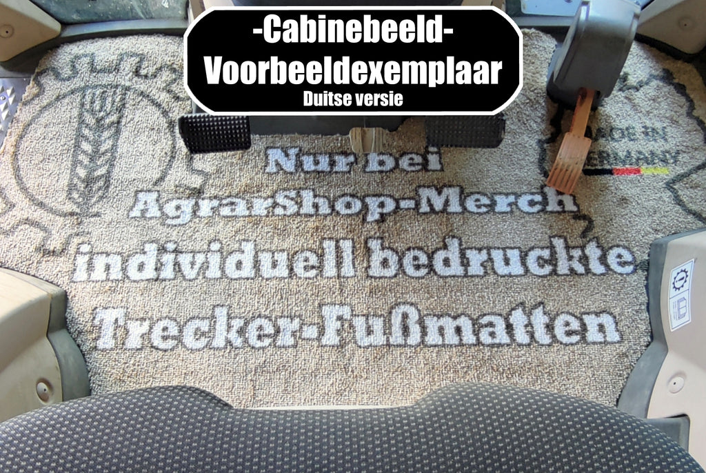 Jouw logo-vloermat: Compatibel met Fendt Vario 300, 500, 600, 700 Gen7, zonder koelbox, zonder motorrem, vanaf bouwjaar 2023