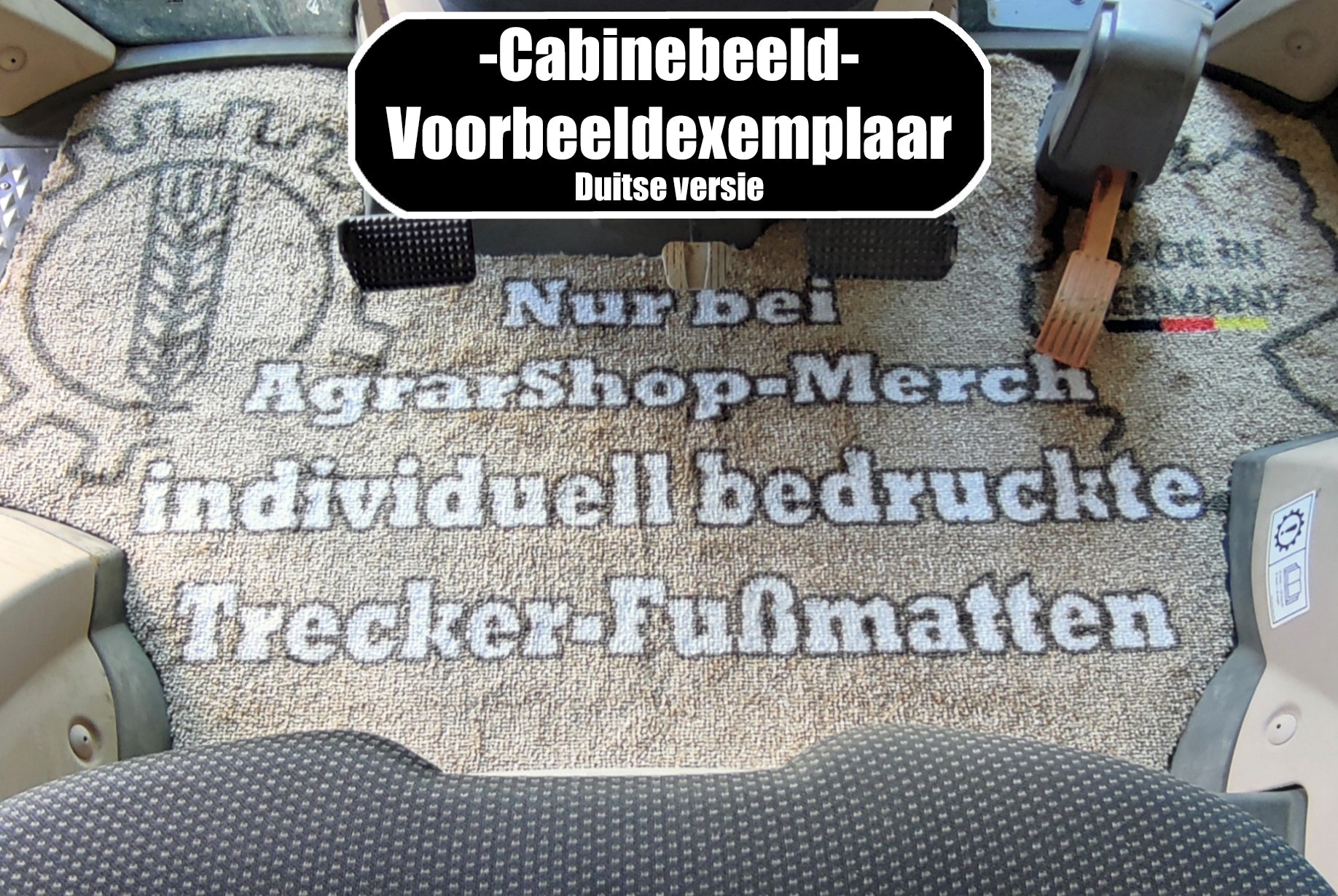 Straat-vloermat – Compatibel met Claas Axion 800, 900 & Arion 500, 600 vanaf bouwjaar 11/2014