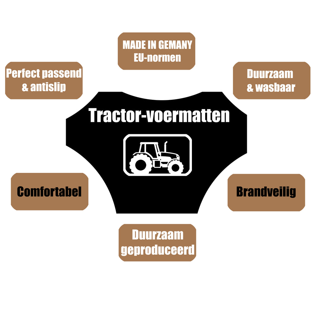 Jouw logo-vloermat: Compatibel met Fendt Vario 300, 500, 600, 700 Gen7, zonder koelbox, zonder motorrem, vanaf bouwjaar 2023