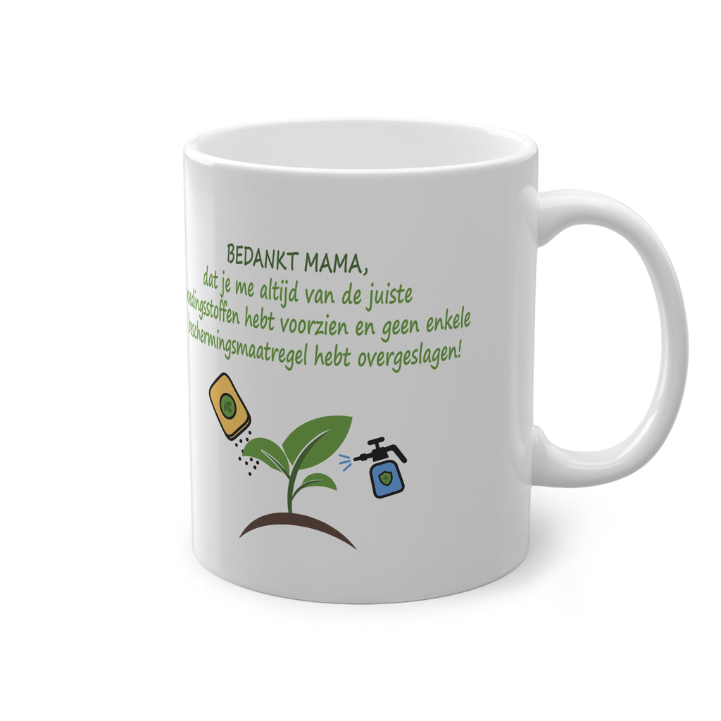 Mok Bedankt Mama moederdag cadeau boerin en tuinvrouw