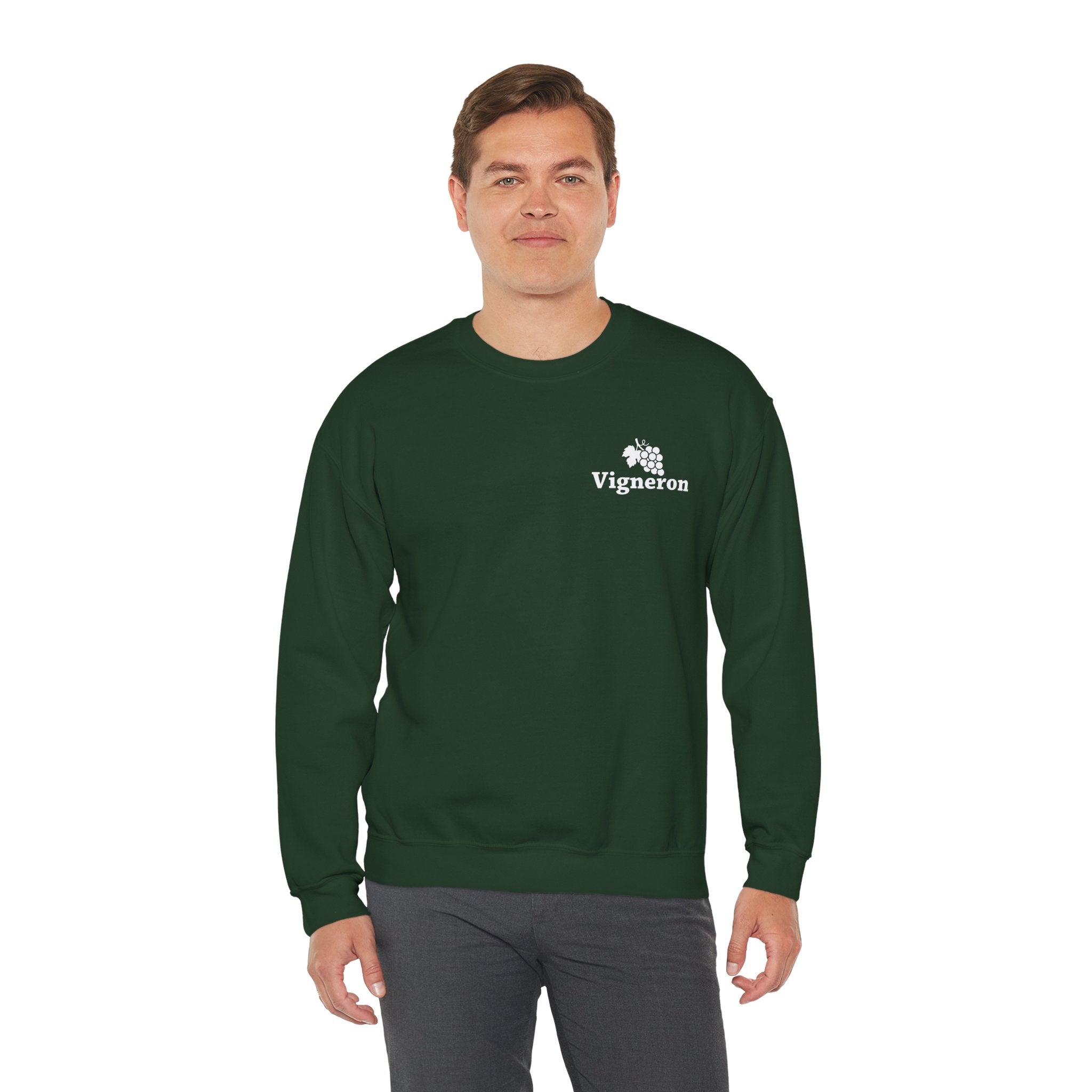 Pull pour le monde du vin en coton éthique, robuste pour les mois froids.