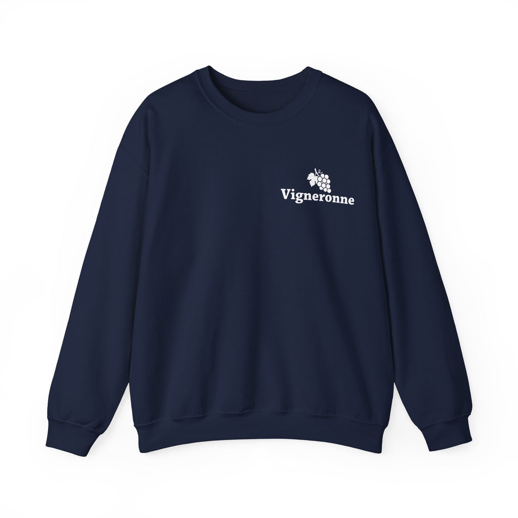Sweatshirt Vigneronne col rond, l'élégance du terroir pour les femmes du vin.