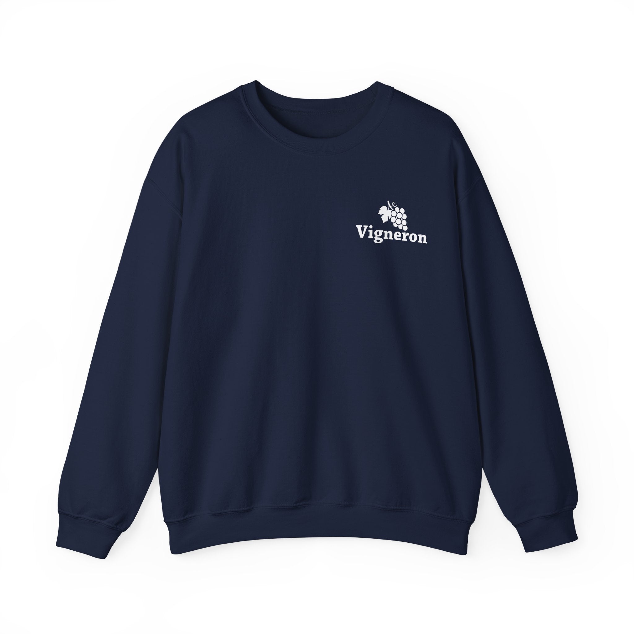 Sweatshirt Vigneron col rond, vêtement classique pour le travail de chais.