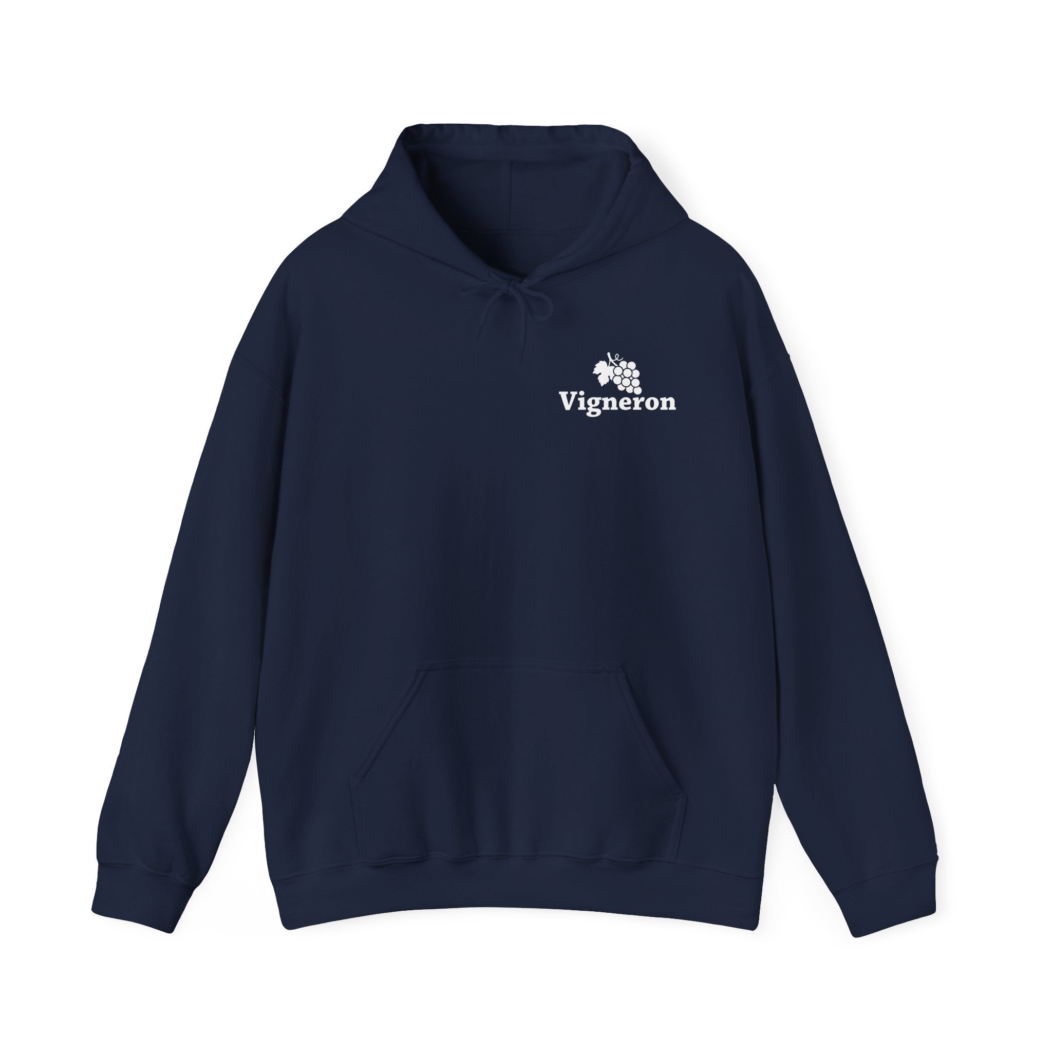 Hoodie Vigneron vert forêt, vêtement de travail robuste pour viticulteur.